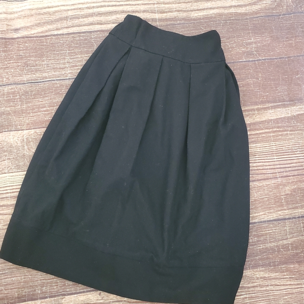Jamie black skirt wool blend sz 14